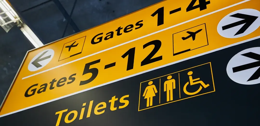 custom directional way finding sign